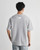 Men’s man mens petite-, tall-, plus-, size Heavyweight 220g Cotton Gradient Grid crewneck, Summer Crew Neck Loose Street Fashion Breathable Short Sleeves round O-neck Casual Pullover T-Shirt Tops T-Shirts in light Gray grey with white multi accent color