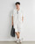 Men’s man mens petite-, tall-, plus-, size Japanese style Loose Casual Short Sleeves half sleeves turn-down collar patch chest pocket button-up Cargo Shirt plus and elasticated mid-rise waist with drawcord drawstring slant slit side pockets Shorts 2 Piece Sets Suits Cityboy wfh office workwear Work 2-Piece Outfit Streetwear Fashion Daily Commute Top Shirts in white