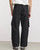 Men’s man mens petite-, tall-, plus-, size Straight Loose American Youth Casual Straight Fashion Sports Thin Style S-3XL Mid-rise Wide-leg Pants Breathable Thin Trousers in black