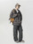 Men’s man mens petite-, tall-, plus-, size Retro patterned hooded long-sleeved shirt for men - spring/autumn new style - American casual loose-fit couple's Daily Commute wfh workwear hooded Shirt Jacket hoodie Shirts Tops in dark navy blue with khaki brown white accent color