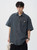 Men’s man mens petite-, tall-, plus-, size Vintage washed denim short-sleeves chest pocket  spring summer style, retro and loose-fit Japanese-style casual shirt Tops Shirts in dark blue