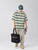 Men’s man mens petite-, tall-, plus-, size Japanese-style clothing. Trendy retro color-blocked striped loose-fitting versatile short half sleeves with drop shoulder embroidered graphic logo crewneck, Summer Crew Neck Loose Street Fashion Breathable embroidery round O-neck Casual Pullover T-Shirt Tops T-Shirts in green with multi accent color