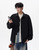 Men’s man mens petite-, tall-, plus-, size Trending Light Travel Streetwear Trendy Spring Summer Fall Autumn Turn-down collar patchwork long sleeves Easy Street Shirt Tops Shirts in black