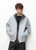 Men’s man mens petite-, tall-, plus-, size Trending Light Travel Workwear Streetwear Trendy Spring Summer Fall Autumn cotton Knitted Patched Double zipper close Pullover Heavyweight American Casual fitness sportswear hooded Bomber Jacket Outerwear coat outdoor camping Outwear Jackets in light Gray grey with dark gray accent