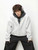 Men’s man mens petite-, tall-, plus-, size Trending Light Travel Workwear Streetwear Trendy Spring Summer Fall Autumn cotton Knitted Patched Double zipper close Pullover Heavyweight American Casual fitness sportswear hooded Bomber Jacket Outerwear coat outdoor camping Outwear Jackets in white with dark gray accent