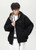 Men’s man mens petite-, tall-, plus-, size Trending Light Travel Workwear Streetwear Trendy Spring Summer Fall Autumn cotton Knitted Patched “Getreal” Letter embroidered embroidery logo zipper close Pullover Heavyweight American Casual faux-layered fitness sportswear contrasting hooded design with a plaid pattern Bomber Jacket Outerwear coat outdoor camping Outwear Jackets in black with light brown checkered accent