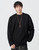 Women’s woman womens Men’s man mens Unisex Genflex Gender Neutral Genderfluid petite-, tall-, plus-, size vintage classic crewneck long sleeves with drop shoulder spring summer style, classic loose-fit casual rib patch round O-neck crew neck Sweatshirt Tops Sweatshirts in black