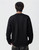 Women’s woman womens Men’s man mens Unisex Genflex Gender Neutral Genderfluid petite-, tall-, plus-, size vintage classic crewneck long sleeves with drop shoulder spring summer style, classic loose-fit casual rib patch round O-neck crew neck Sweatshirt Tops Sweatshirts in black