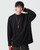 Women’s woman womens Men’s man mens Unisex Genflex Gender Neutral Genderfluid petite-, tall-, plus-, size vintage classic crewneck long sleeves with drop shoulder spring summer style, classic loose-fit casual rib patch round O-neck crew neck Sweatshirt Tops Sweatshirts in black