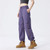 Women’s woman womens Men’s man mens Unisex Genflex Gender Neutral Genderfluid petite-, tall-, plus-, size Straight Loose American Youth Casual Straight Fashion Thin Style S-5XL Mid-rise Wide-leg Baggy Cargo Pants Breathable Thin Trousers in Purple