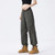Women’s woman womens Men’s man mens Unisex Genflex Gender Neutral Genderfluid petite-, tall-, plus-, size Straight Loose American Youth Casual Straight Fashion Thin Style S-5XL Mid-rise Wide-leg Baggy Cargo Pants Breathable Thin Trousers in Army Green