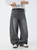 Women’s woman womens Men’s man mens Unisex Genflex Gender Neutral Genderfluid petite-, tall-, plus-, size Loose Straight Washed easy street baggy Jeans Spring Summer Trousers Collection Topstitch Design Casual Jeans Pants in dark Gray grey