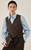 Women’s woman womens petite-, tall-, plus-, size Light Luxury High-Quality commute wfh office workwear Australian wool-blend buckle belt v-neck sleeveless blazer vest outerwear tops Outwear vests in brown