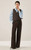 Women’s woman womens petite-, tall-, plus-, size Light Luxury High-Quality commute wfh office workwear Australian wool-blend buckle belt v-neck sleeveless blazer vest outerwear tops Outwear vests in brown