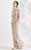 Women’s woman womens petite-, tall-, plus-, size Light Luxury High-Quality 100% linen sleeveless pockets at front mockneck stand collar discreet zipper button close blouse tops blouses in light khaki color