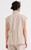 Women’s woman womens petite-, tall-, plus-, size Light Luxury High-Quality 100% linen sleeveless pockets at front mockneck stand collar discreet zipper button close blouse tops blouses in light khaki color