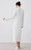 Women’s woman womens petite-, tall-, plus-, size Light Luxury High-Quality wool Blend spread collar half button-up slong sleeves elegant evening party wear Midi dress Dresses in white