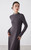 Women’s woman womens petite-, tall-, plus-, size Light Luxury High-Quality wool Blend mockneck in contrast color collar back bow tie-up long sleeves elegant evening party wear Midi dress Dresses in dark Gray grey