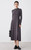 Women’s woman womens petite-, tall-, plus-, size Light Luxury High-Quality wool Blend mockneck in contrast color collar back bow tie-up long sleeves elegant evening party wear Midi dress Dresses in dark Gray grey