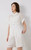 Women’s woman womens petite-, tall-, plus-, size Light Luxury High-Quality short half sleeves button close point collar semi-transparent Shirt tops Shirts in white color