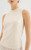 Women’s woman womens petite-, tall-, plus-, size Light Luxury High-Quality glittering Glitter sequined beads at front sleeveless crewneck round O-neck crew neck tank top evening party tops in coffee apricot white color