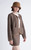 Women’s woman womens petite-, tall-, plus-, size Light Luxury High-quality Minimalist LP Knit Cashmere Blend Elegant Winter commute wfh office workwear evening party v-neck button close patch pockets sweater cardigan Jacket outwear Outerwear jackets in coffee brown with orange trim color