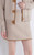 Women’s woman womens petite-, tall-, plus-, size Light Luxury High-quality Minimalist LP Knit Cashmere Blend Elegant Short Winter commute wfh office workwear evening party empire waistline mini Skirt skirts in apricot white color