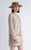 Women’s woman womens petite-, tall-, plus-, size Light Luxury High-quality Minimalist LP Knit Cashmere Blend Elegant Winter commute wfh office workwear evening party v-neck button close patch pockets sweater cardigan Jacket outwear Outerwear jackets in apricot with orange trim color