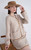 Women’s woman womens petite-, tall-, plus-, size Light Luxury High-quality Minimalist LP Knit Cashmere Blend Elegant Winter commute wfh office workwear evening party v-neck button close patch pockets sweater cardigan Jacket outwear Outerwear jackets in apricot with orange trim color