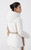 Women’s woman womens petite-, tall-, plus-, size Light Luxury High-quality Elegant Winter commute wfh office workwear evening party stand neck collar button close patch pockets hooded white goose down Jacket Coat outwear Outerwear Coats in Moonlight white with khaki beige trim color
