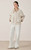 Women’s woman womens petite-, tall-, plus-, size Light Luxury High-quality Minimalist LP Knit Cashmere Blend Elegant Winter commute wfh office workwear evening party stand neck collar button close patch pockets Jacket Coat outwear Outerwear Coats in apricot with dark Gray grey trim color