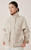 Women’s woman womens petite-, tall-, plus-, size Light Luxury High-quality Minimalist LP Knit Cashmere Blend Elegant Winter commute wfh office workwear evening party stand neck collar button close patch pockets Jacket Coat outwear Outerwear Coats in apricot with dark Gray grey trim color