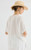 Women’s woman womens petite-, tall-, plus-, size Light Luxury High-Quality 100% pleats short half sleeves crewneck round O-neck crew neck pleated blouse tops blouses in white color