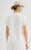 Women’s woman womens petite-, tall-, plus-, size Light Luxury High-Quality 100% pleats short sleeves crochet trim crewneck round O-neck crew neck pleated blouse tops blouses in white color