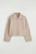 Women’s woman womens petite-, tall-, plus-, size Light Luxury High-Quality office wfh workwear commute wool-blend long sleeves with rib cuffs polo Spread collar ribbed collar turtleneck wide-rib band hem zipper close sweater cardigan tops Cardigans sweaters in khaki beige color