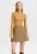 Women’s woman womens petite-, tall-, plus-, size Light Luxury High-quality Elegant Short Winter commute wfh office workwear evening party empire waistline straight cut mini Skirt skirts in coffee tan color