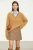Women’s woman womens petite-, tall-, plus-, size Light Luxury High-quality Elegant Short Winter commute wfh office workwear evening party empire waistline straight cut mini Skirt skirts in coffee tan color