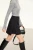 Women’s woman womens petite-, tall-, plus-, size Light Luxury High-quality Elegant Short Winter commute wfh office workwear evening party empire waistline straight cut mini Skirt skirts in black color
