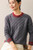 Women’s woman womens petite-, tall-, plus-, size Light Luxury High-Quality Australian wool long sleeves with rib band cuffs crewneck round o-neck crew neck ribbed cable knit sweater tops sweaters in Gray grey color with red accent