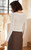Women’s woman womens petite-, tall-, plus-, size Light Luxury High-Quality wool long sleeves angular v-neck knit SoftWool sweater tops sweaters in white color