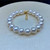 Japanese fresh water akoya white Pearl 10-11mm round Necklace & Bracelet Set 16-36 inch 925s with gold plate clasp