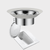 Squatting Pan Anti-smell Drain Plug Toilet WC Deodorize Pit Smell Stopper Bathtub Anti-blocking Cover Bathroom Accessories hardware accessories in silver