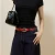 Women’s woman womens American Retro Crocodile Belt, Oval Metal Buckle, Multi-color, For Jeans, Must-have For Vintage Outfits accessories belts in red