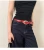 Women’s woman womens American Retro Crocodile Belt, Oval Metal Buckle, Multi-color, For Jeans, Must-have For Vintage Outfits accessories belts in red