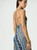 Women’s woman womens petite-, tall-, plus-, size Casual Summer vacation holiday getaway Backless Sexy v-neck H-Line Sleeveless Strapless Dress Dresses in turquoise blue multi