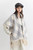 Women’s womens Casual Fall Autumn Winter loose classic Vintage style Long checkered tassels plaid shawl scarf  check scarves in white With Gray grey accent color
