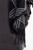Women’s womens Casual Fall Autumn Winter loose classic Vintage style Long checkered tassels plaid shawl scarf  check scarves in black with Gray grey white accent color