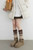 Women’s woman womens petite-, tall-, plus-, size grunge y2k Casual Fall Autumn Winter knee-Length Jacquard Knitted Long Sock Cover Girls Retro Stacked Leg Cover leg warmers in brown with multi colored patterned accent