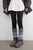 Women’s woman womens petite-, tall-, plus-, size grunge y2k Casual Fall Autumn Winter knee-Length Jacquard Knitted Long Sock Cover Girls Retro Stacked Leg Cover leg warmers in Gray grey with multi colored patterned accent