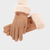 Women’s woman womens petite-, tall-, plus-, size office commute workwear luxury Casual Fall Autumn Winter cold weather accessory Warm Windproof Full Finger Gloves Touchscreen Cold Weather Hiking Outdoor suede fleece gloves Fashion accessories in khaki